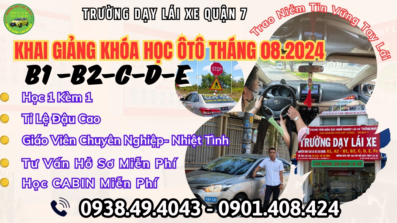 🙋 KHAI GIẢNG KHÓA HỌC LÁI XE 08/2024 🙋